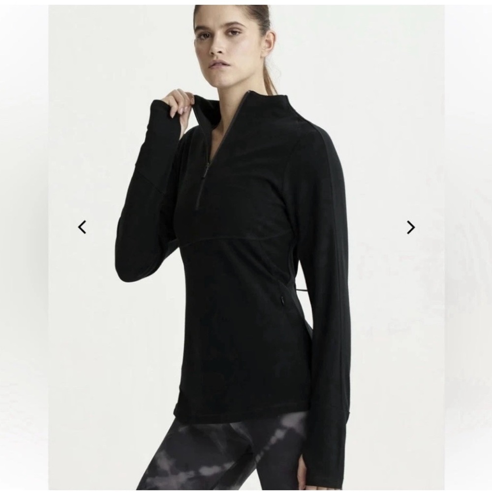 Varley Formosa Half Zip Pullover in Black XS NWT